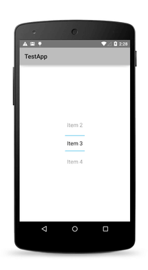 list-picker android