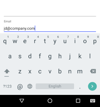 NativeScriptUI-DataForm-Editors-Email-Android