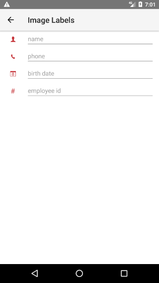 NativeScriptUI-DataForm-Image-Labels-Android