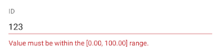 NativeScriptUI-DataForm-RangeValidator-Android