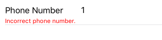 NativeScriptUI-DataForm-PhoneValidator-iOS