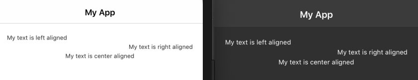 text align ios