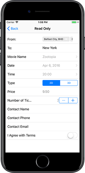 dataform ios