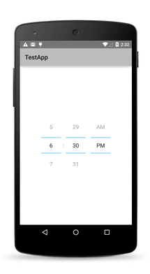 time-picker android