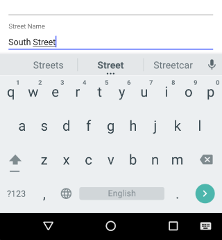 NativeScriptUI-DataForm-Editors-Text-Android