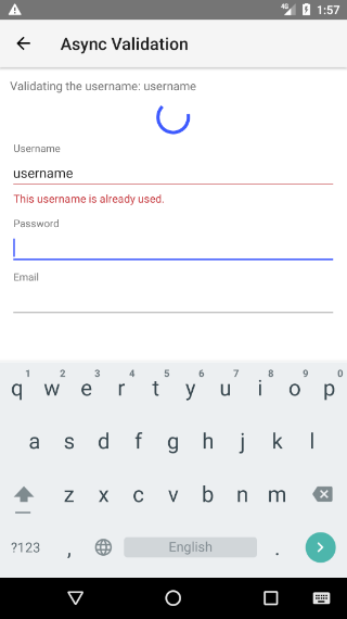 NativeScriptUI-DataForm-Validation-Async-Android