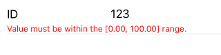 NativeScriptUI-DataForm-RangeValidator-iOS