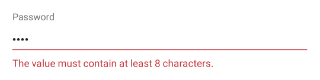 NativeScriptUI-DataForm-MinimumLengthValidator-Android