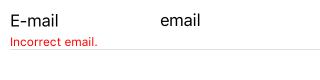 NativeScriptUI-DataForm-EmailValidator-iOS