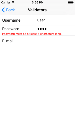 NativeScriptUI-DataForm-Validation-iOS